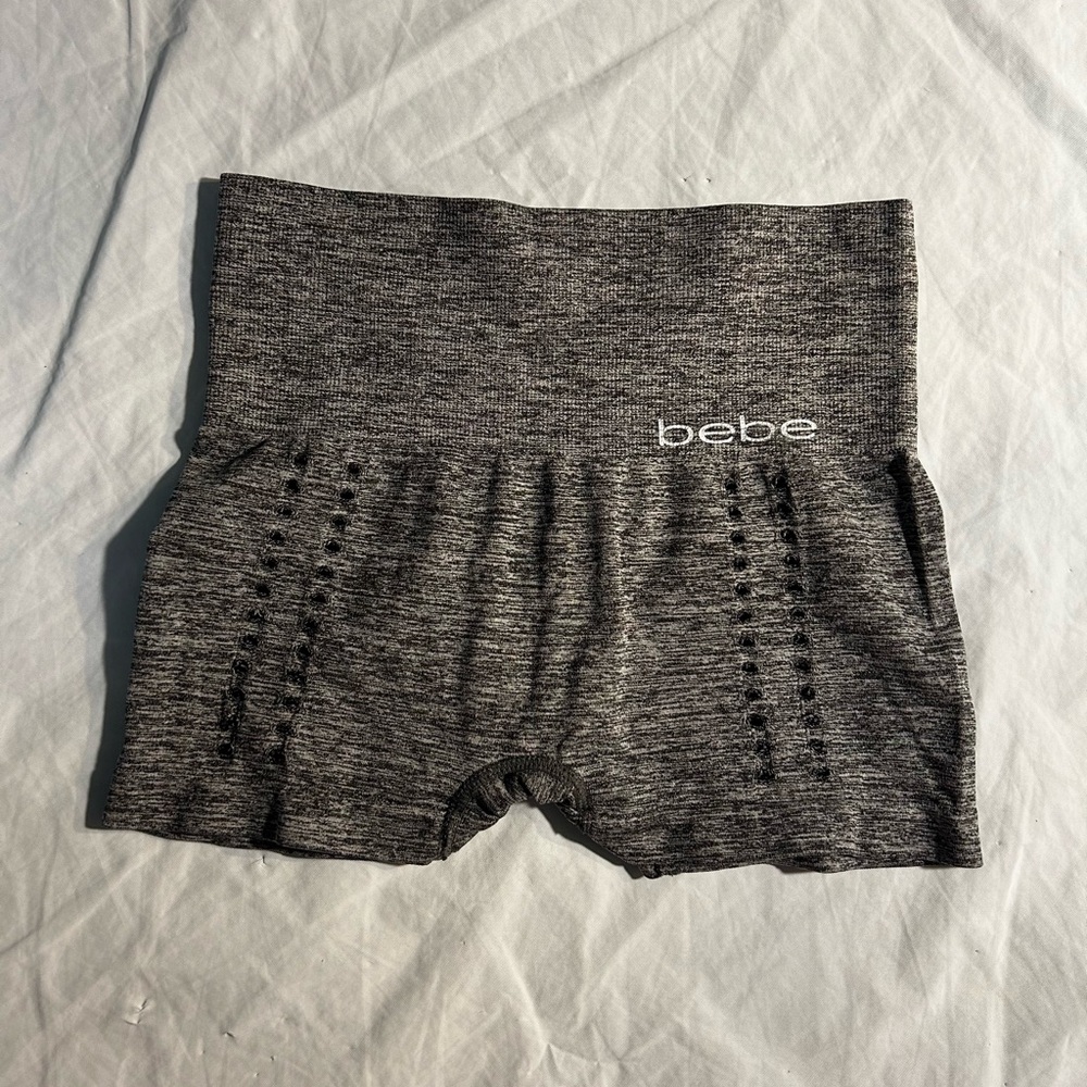 Bebe Charcoal Textured Shorts